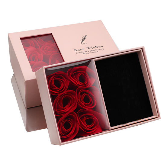 6 Rosen - kleine Geschenkbox