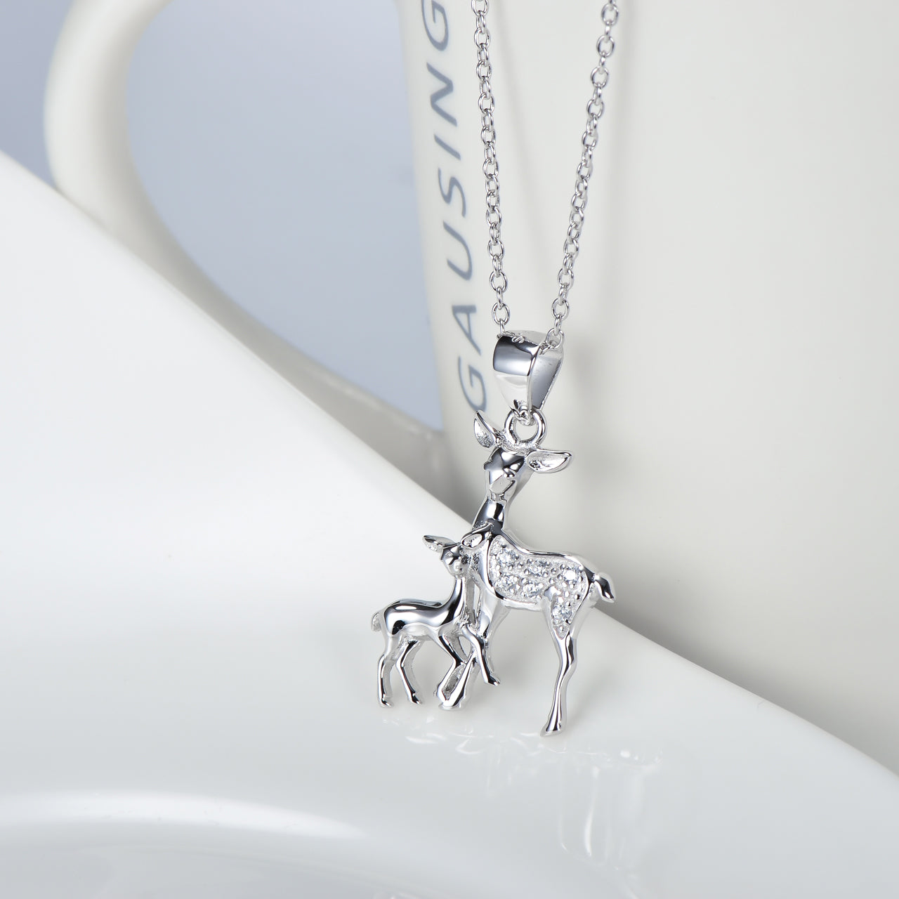 Deer - Sterling Silver Necklace