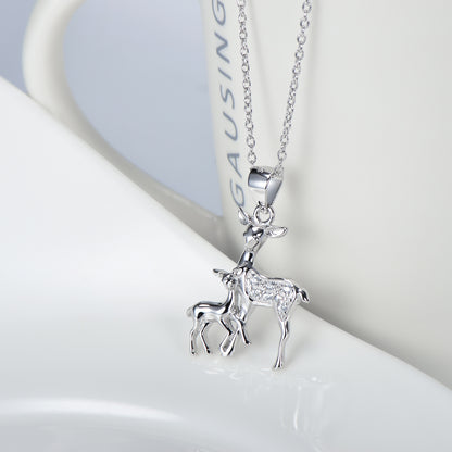 Deer - Sterling Silver Necklace