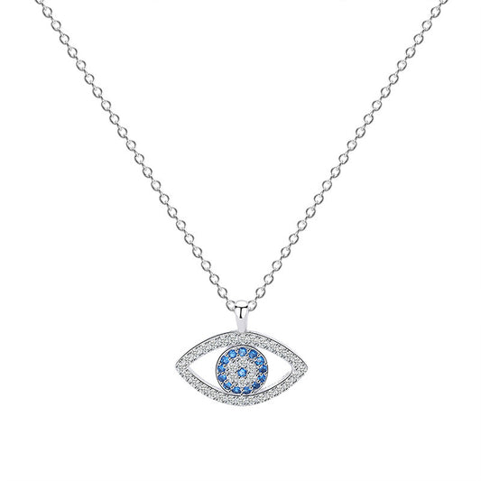 Evil Eye - Sterling Silver Necklace