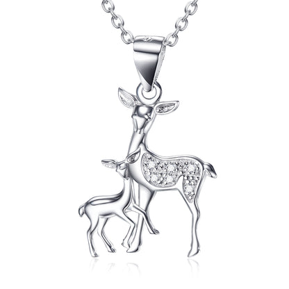 Deer - Sterling Silver Necklace