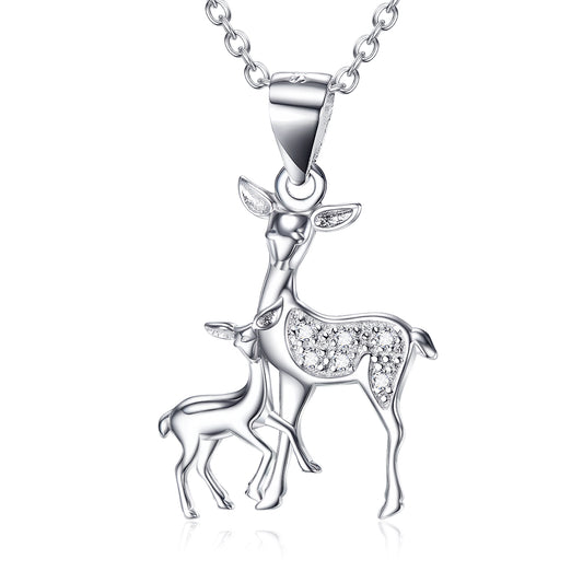 Deer - Sterling Silver Necklace