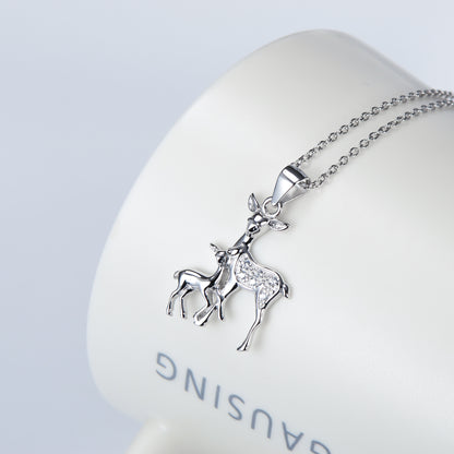 Deer - Sterling Silver Necklace